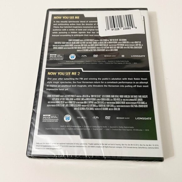 Now You See Me 1 & 2 DVD 2 Film Collection - Picture 4 of 12